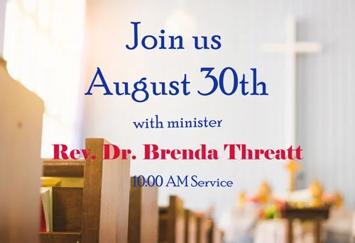 Invitation to join a church service  every Sunday at 10:00 AM. Sermon title:  "THE NAME I ANSWER TO…"  Scripture:  Isaiah 43: 1-7