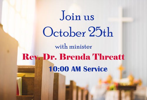 Invitation to join a church service  every Sunday at 10:00 AM. Sermon title:  "THE NAME I ANSWER TO…"  Scripture:  Isaiah 43: 1-7