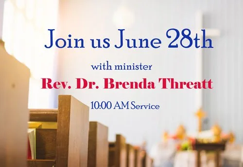 Invitation to join a church service  every Sunday at 10:00 AM. Sermon title:  "THE NAME I ANSWER TO…"  Scripture:  Isaiah 43: 1-7