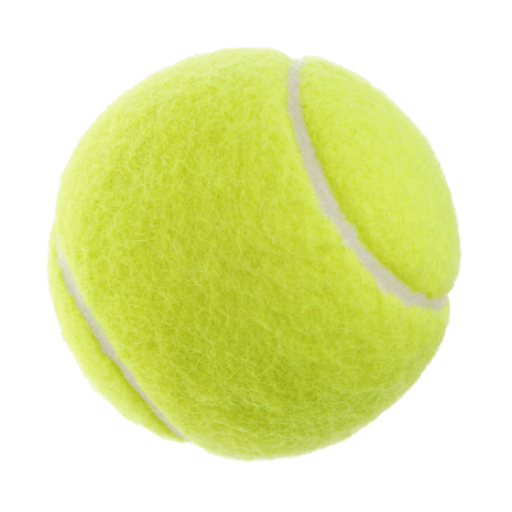 single large green tennis ball