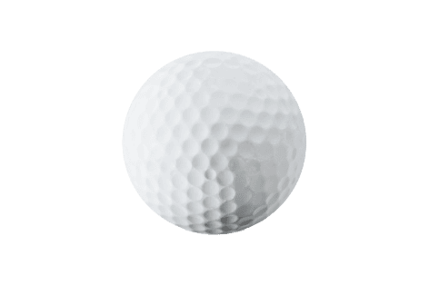 single white golf ball
