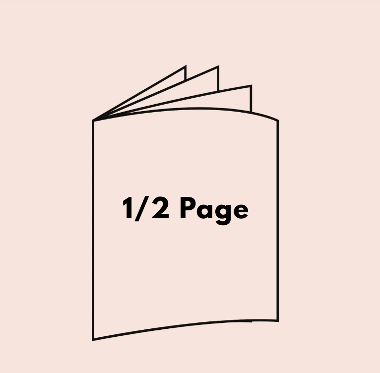 1/2 Page Race Program Advertising