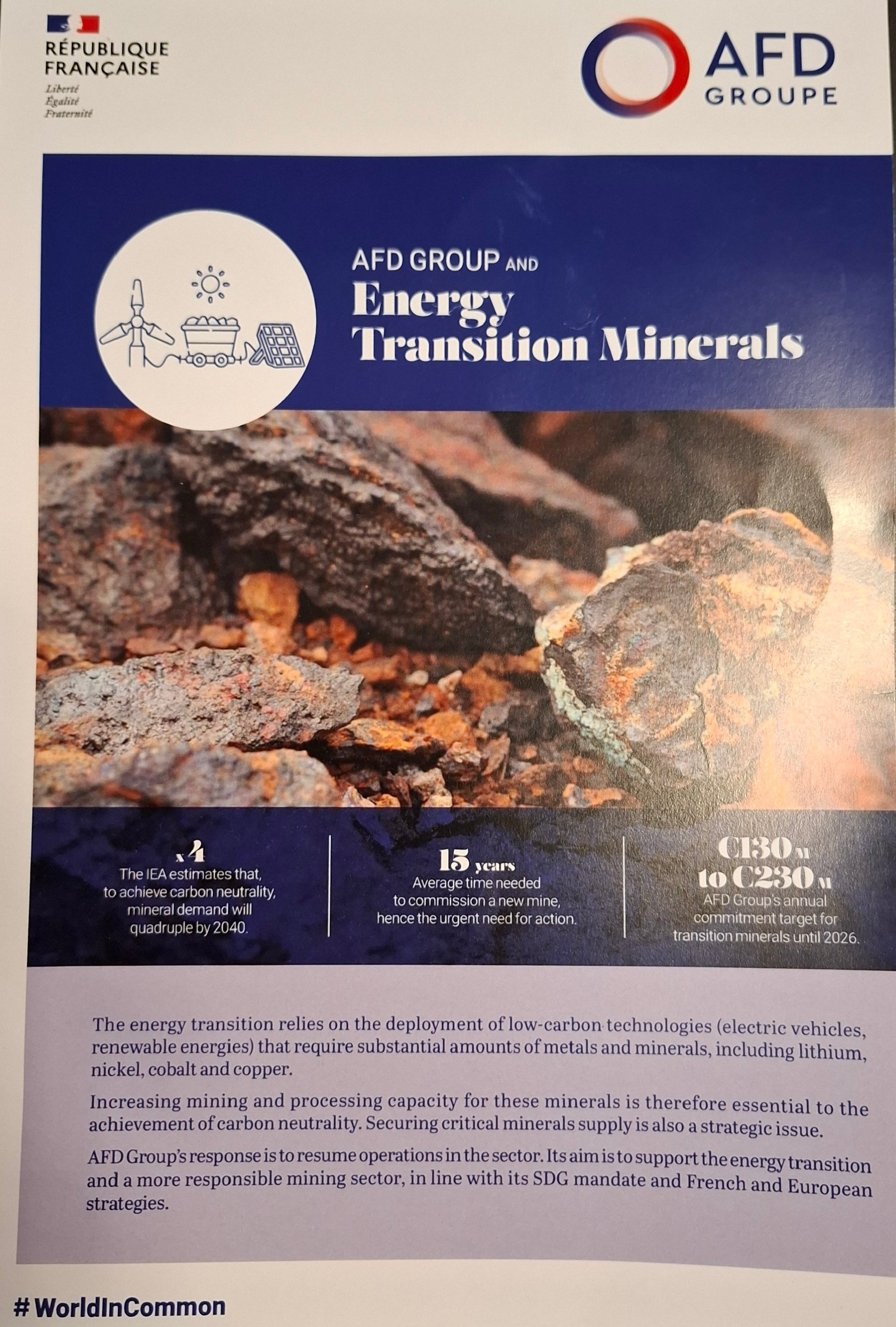 Critical Minerals at the Heart of the Energy Transition"From Research to Action" 
