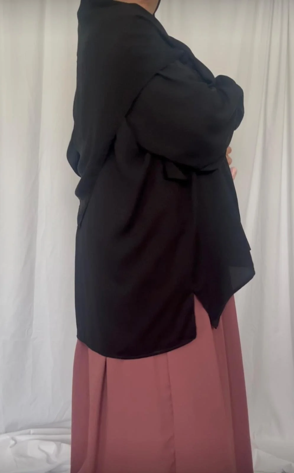 Black Short Slit Tunic