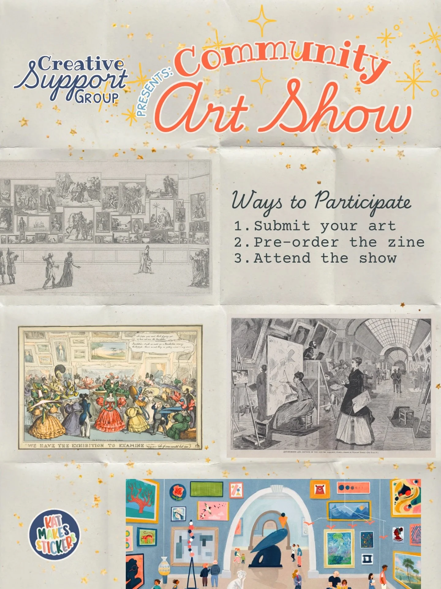 🎨 There are a few ways to be part of the Community Art Show&mdash;and I&rsquo;d love to have you (yes, YOU!) join us.

1️⃣ Submit your art for consideration
Share a piece from your creative journey. The show is centered on the beginning, middle, and