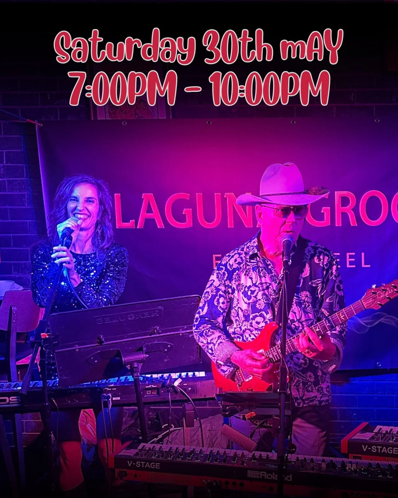 Laguna Groove are back this Saturday 30th May&hellip;🍸🎶

From 7pm&ndash;10pm, expect high-energy funk, soul, crowd favourites and the kind of tunes that somehow turn the whole bar into a singalong.

Last time was epic. This one might be better. 

C