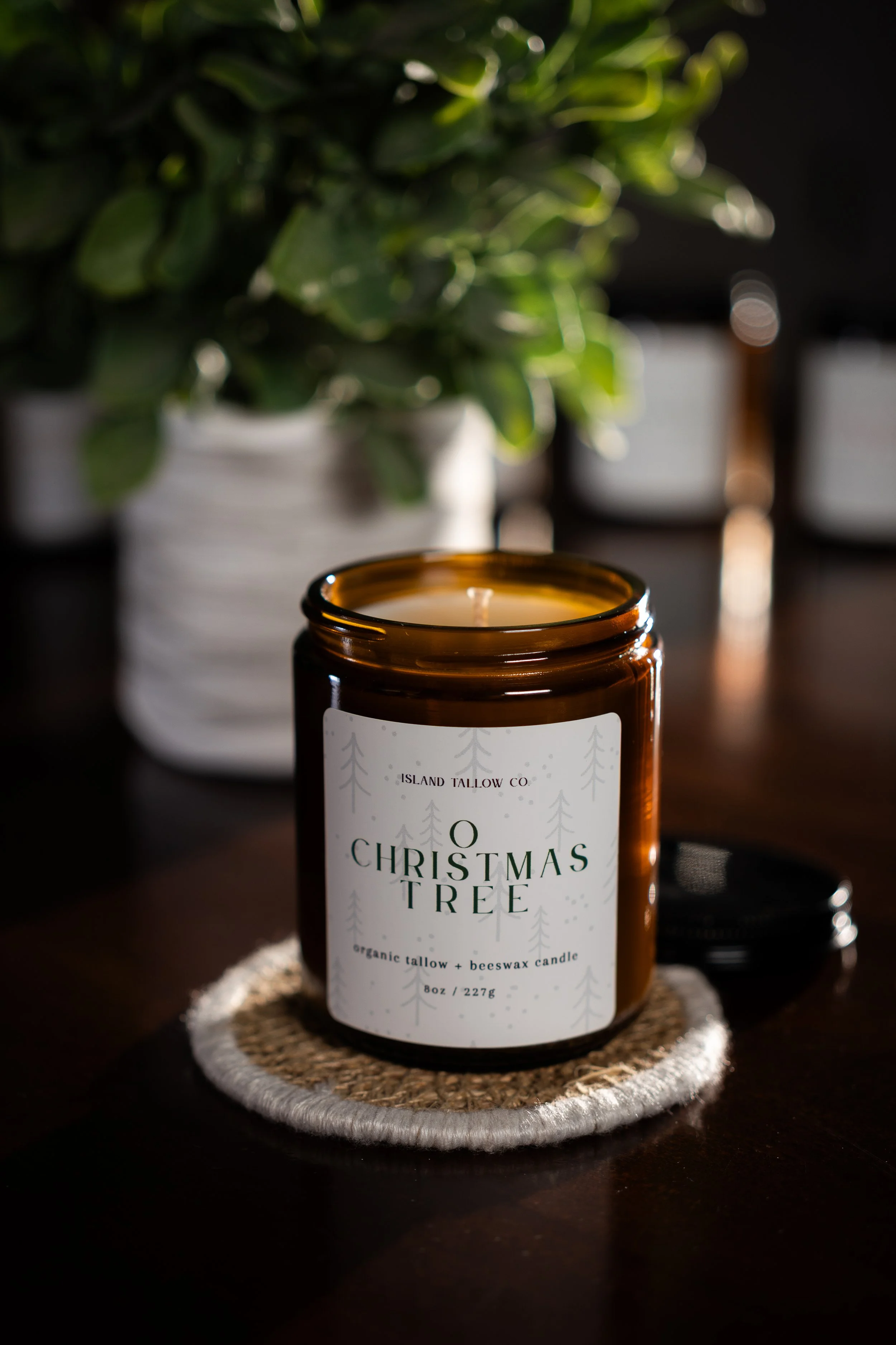 O Christmas Tree 8oz Jar Candle
