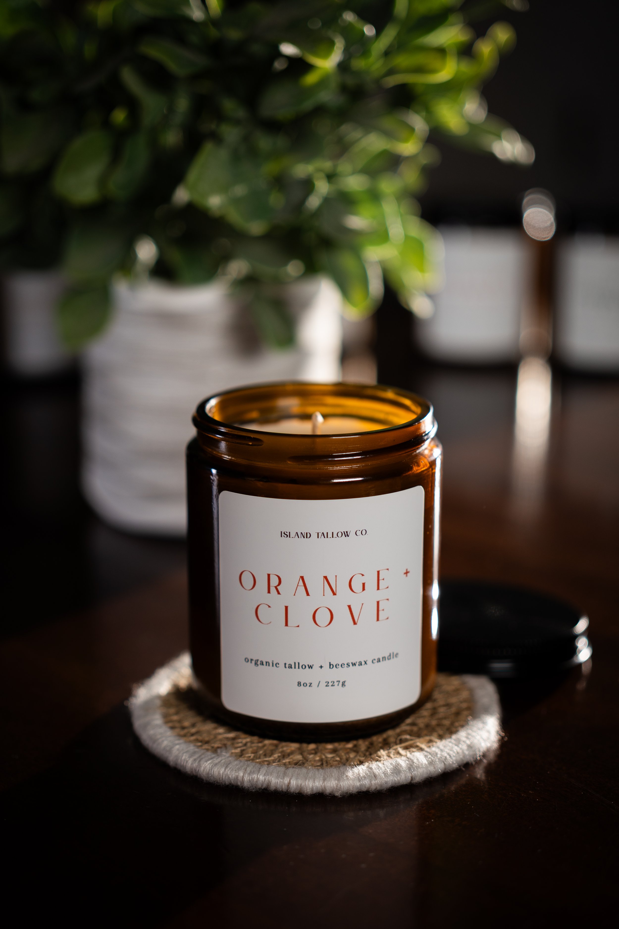 Orange + Clove 8oz Jar Candle