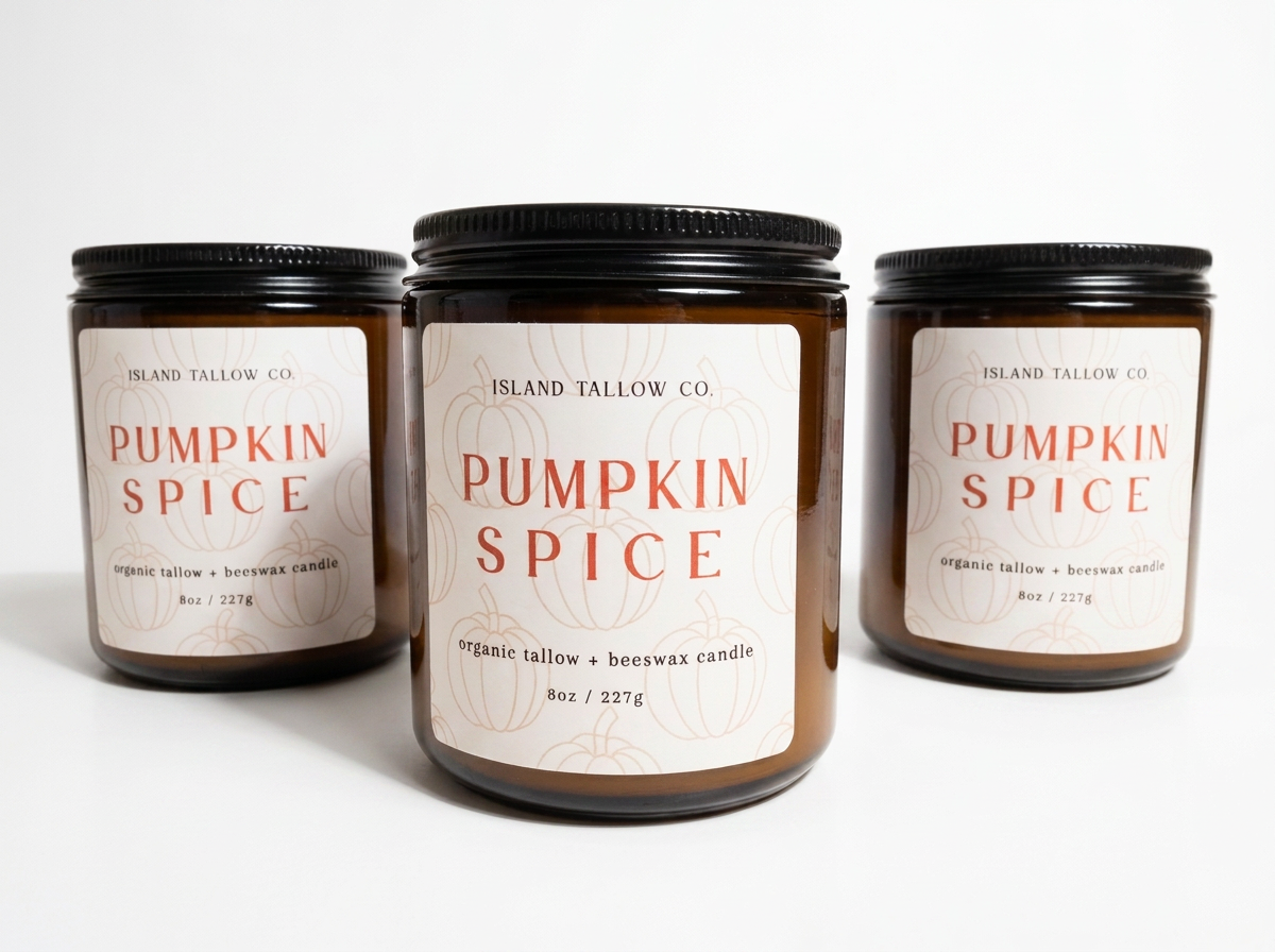 Pumpkin Spice 8oz Jar Candle