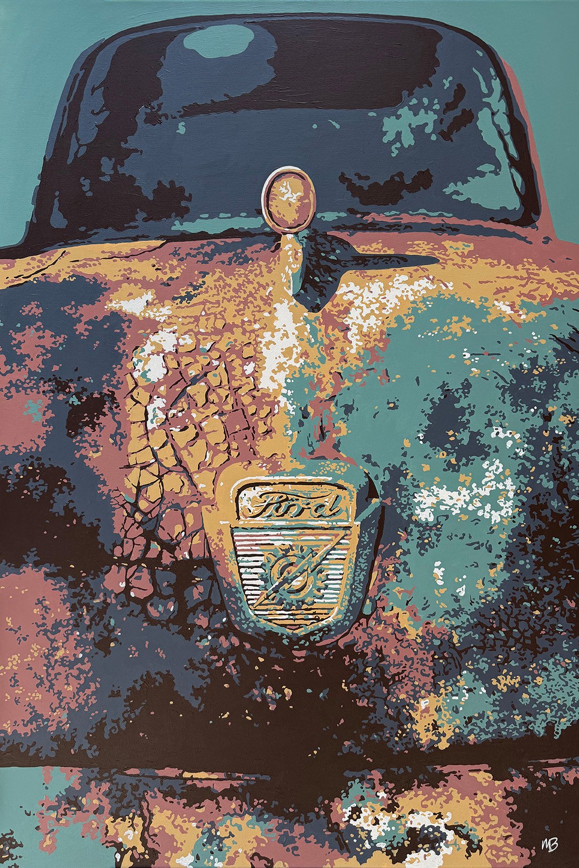 Rusty Hood - Acrylic on Canvas 24" x 36"