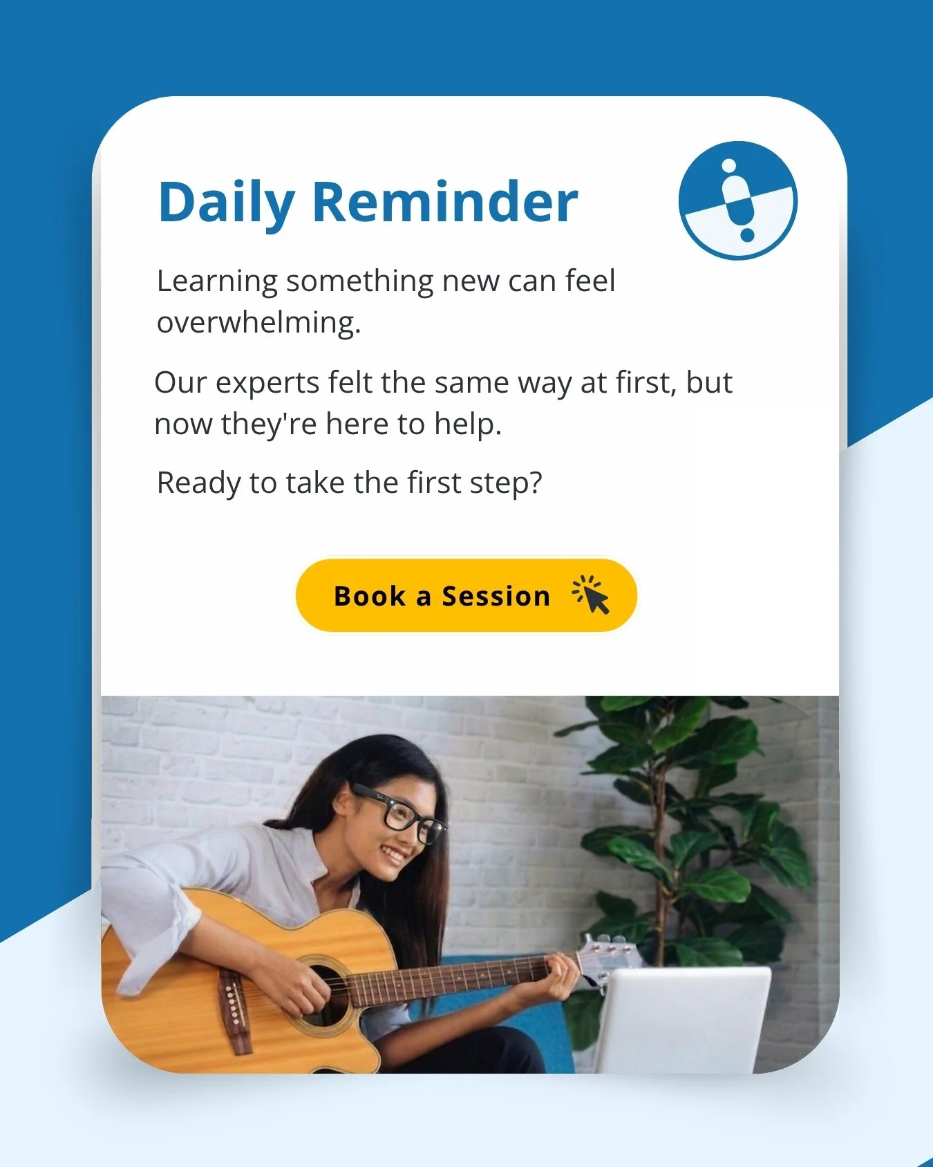 Relax. Take a deep breath.

Trying out a new skill can be overwhelming. Even our experts got it hard the first time.

Good thing they&rsquo;re now ready to share their knowledge.

Are you willing to take the first step?

#Experthelpme #MetaRayBan #Sm