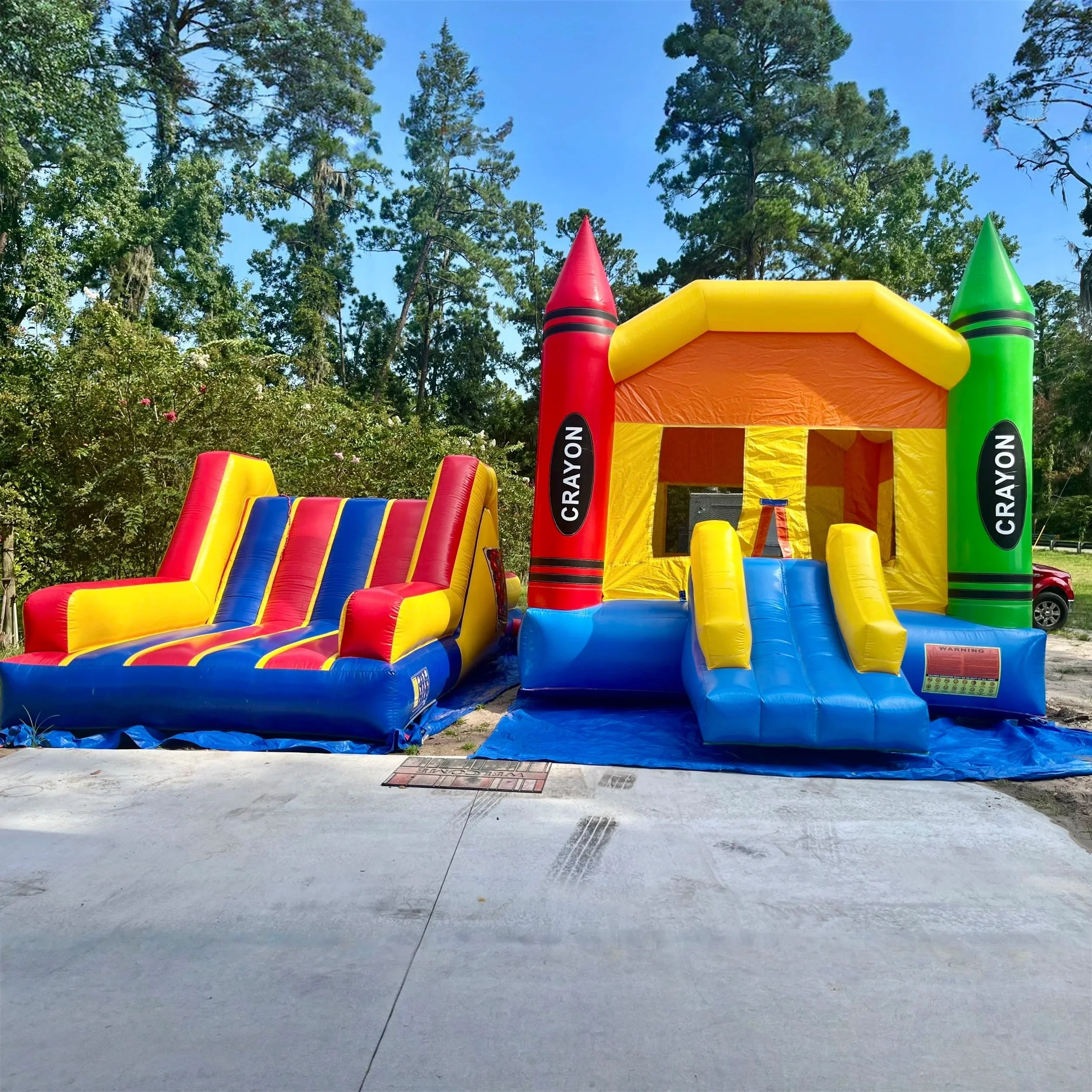 Pops Pavilion kids obstacle course rental with dual lanes that keeps lines moving and energy high at parties.