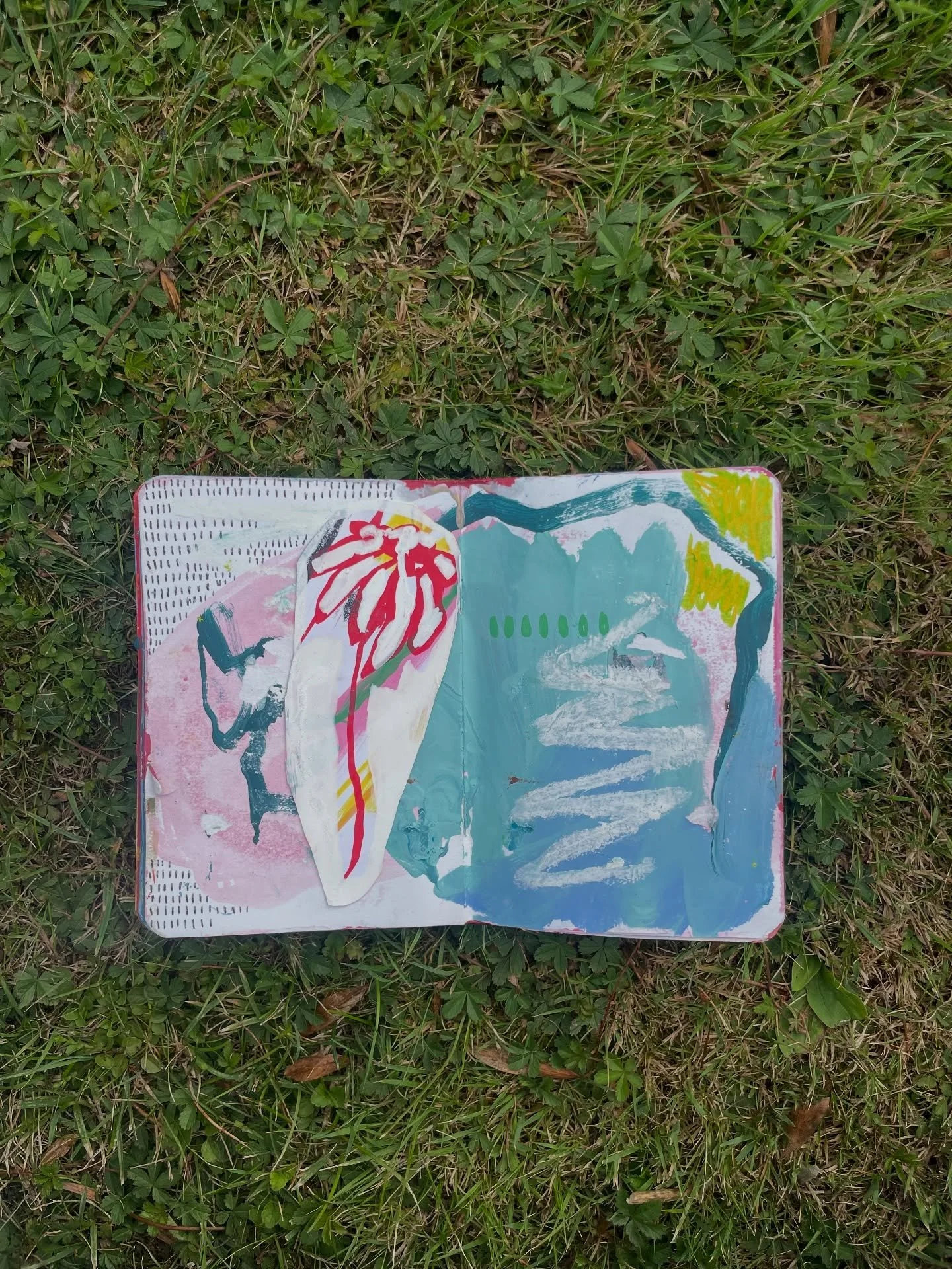 Touching grass