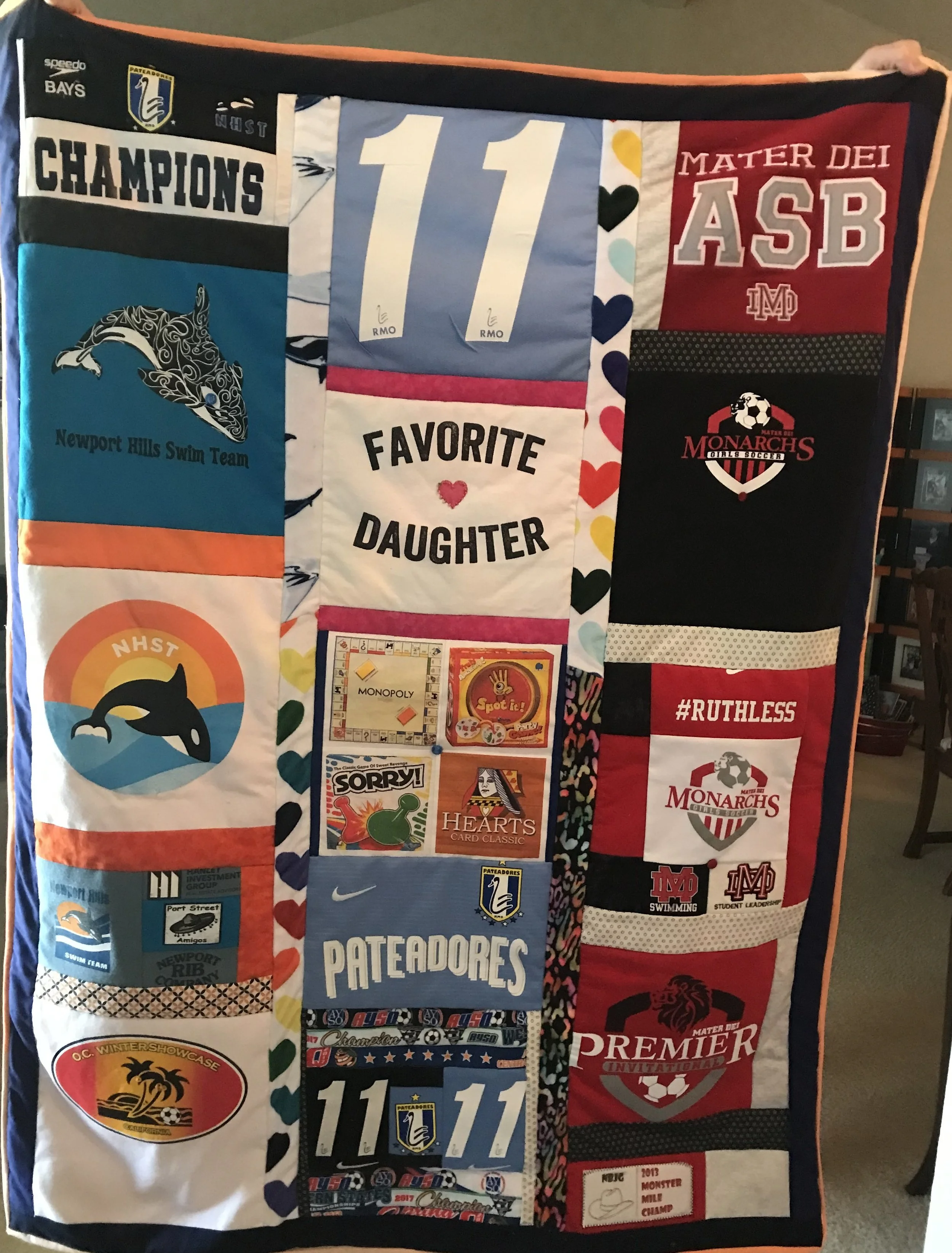 Miss B. t-shirt quilt