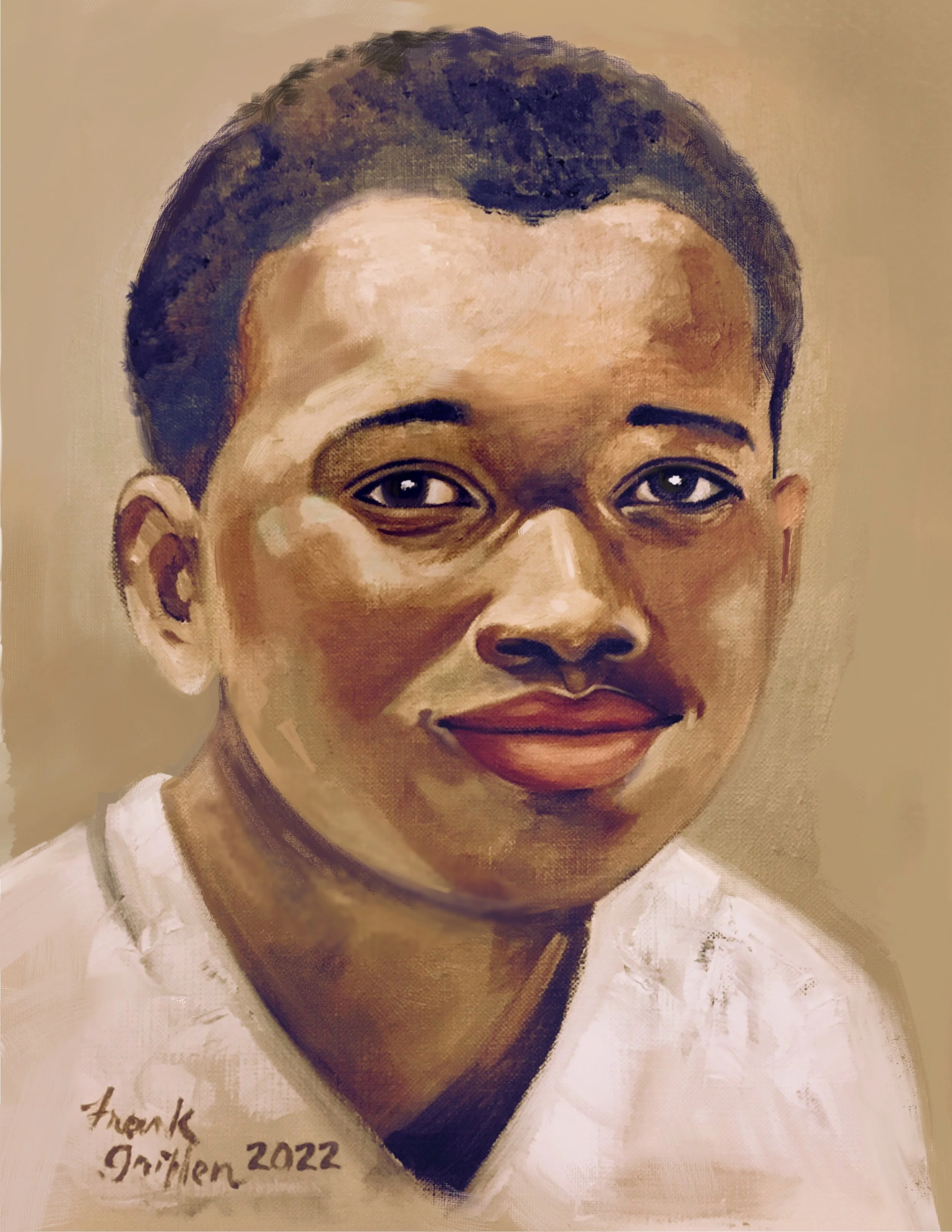 8x10 Teen Male oil portrait