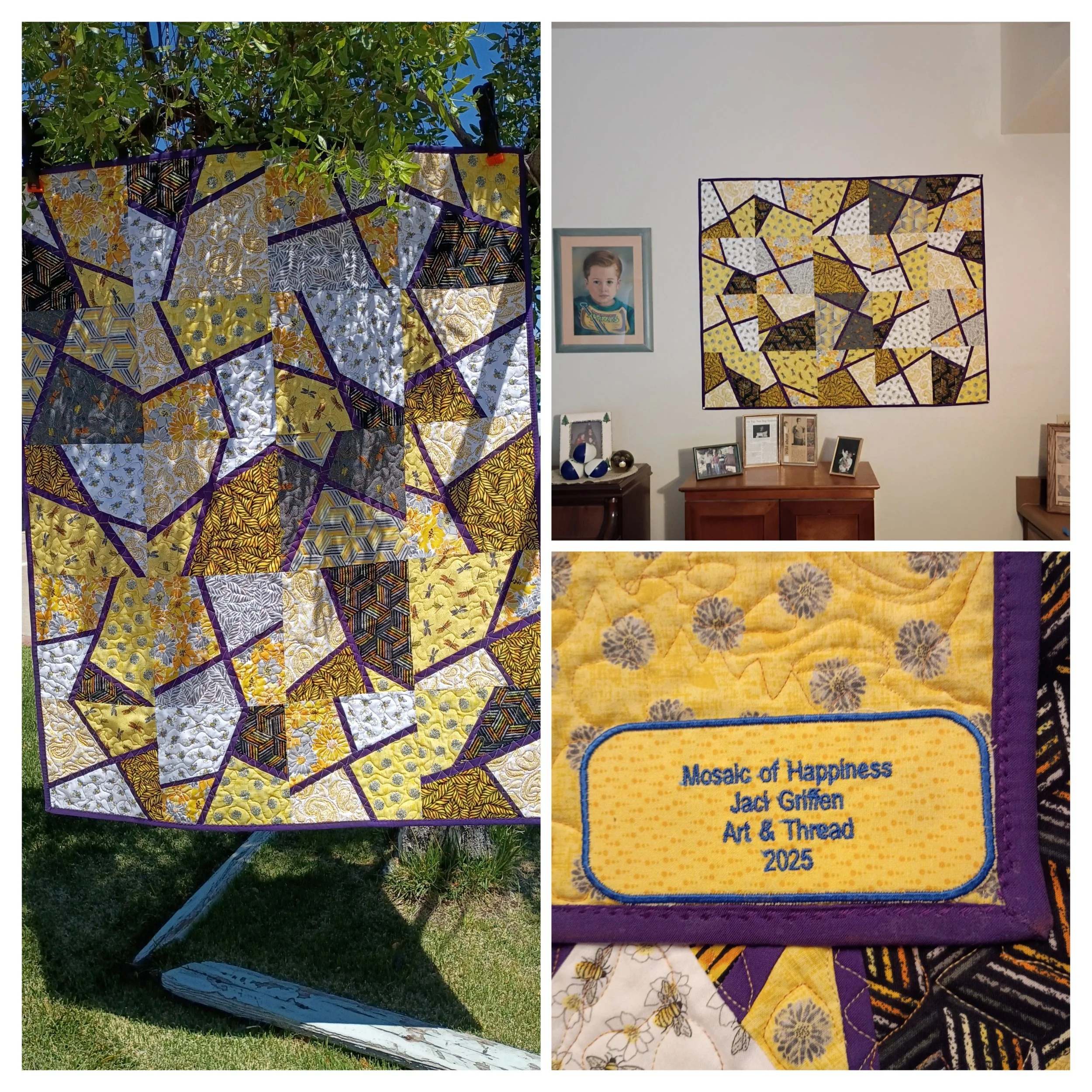 Art Quilt sample - for sale in shop