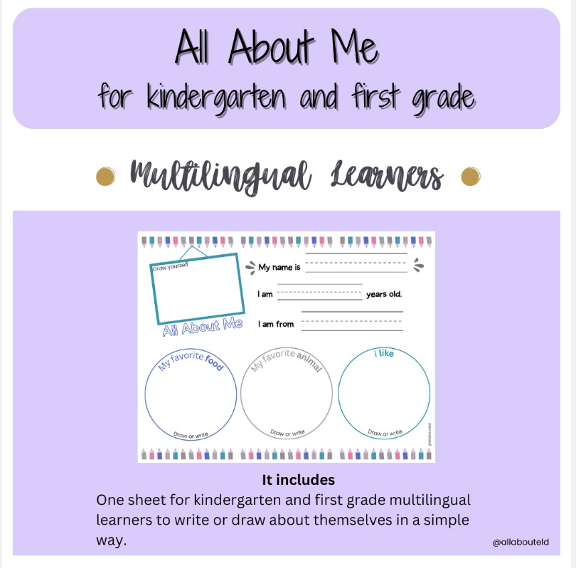 All About Me K-1st 