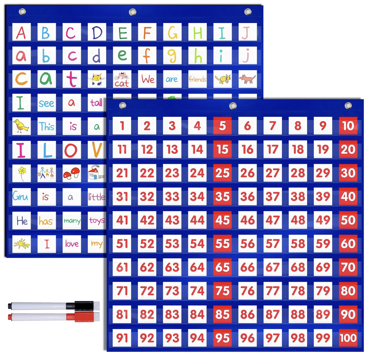 Hundred Pocket Charts