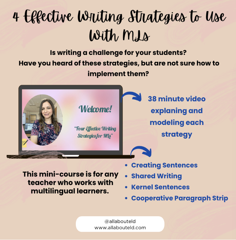 4 Writing Strategies for MLs