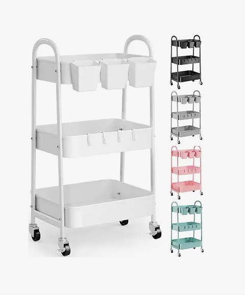 Metal Supply Rolling Cart
