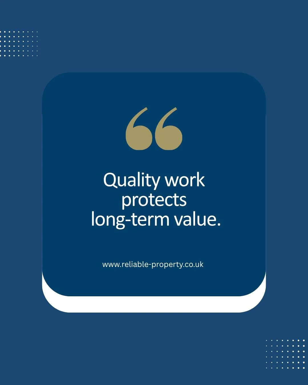 Quality work protects long-term value.

From structure to finish, every detail plays a role in how a property performs over time.

#ReliablePropertyUK #PropertyRefurbishment #AttentionToDetail #UKProperty #LongTermQuality