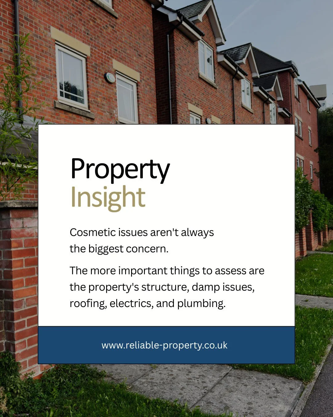 Peeling wallpaper, old carpets, and outdated decor can often be fixed relatively easily.

The more important things to assess are the property's structure, damp issues, roofing, electrics, and plumbing.

Looking beyond appearances is a key part of un