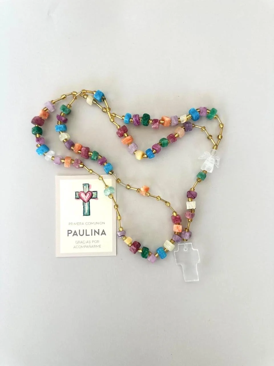 Rosario de onix y marmol