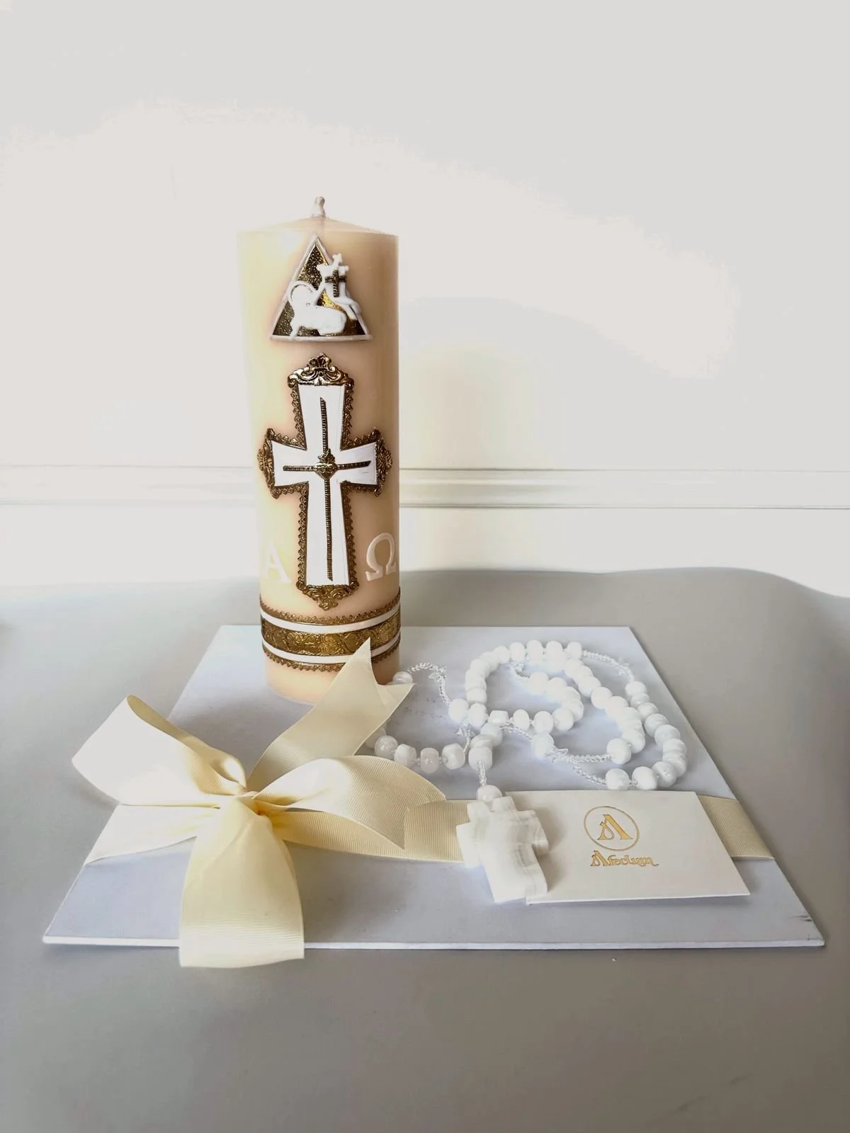 Cirio y rosario de onix XL