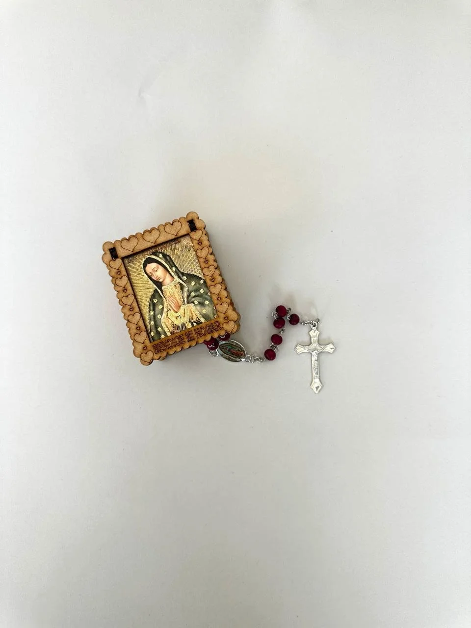 Estuche de madera y Rosario