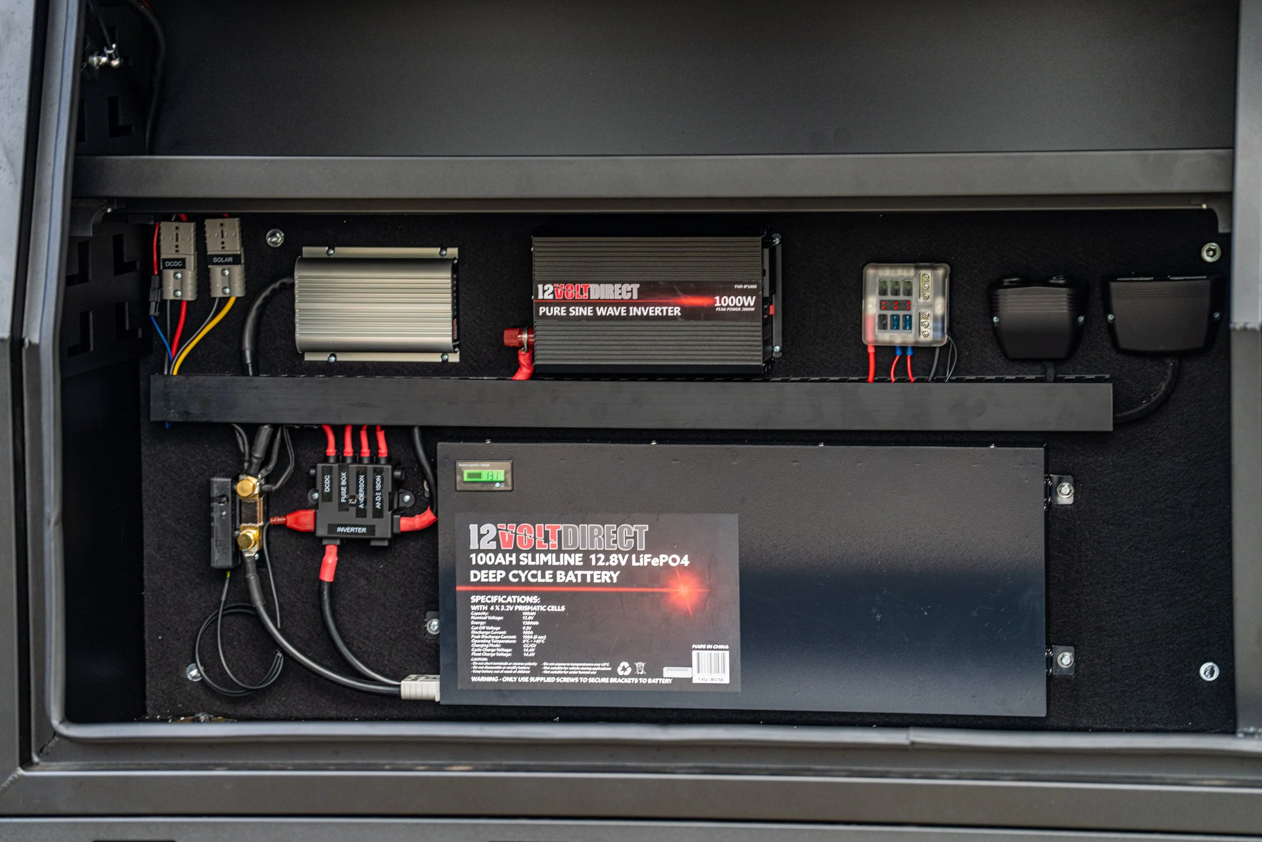 toolbox 100ah dual battery setup 