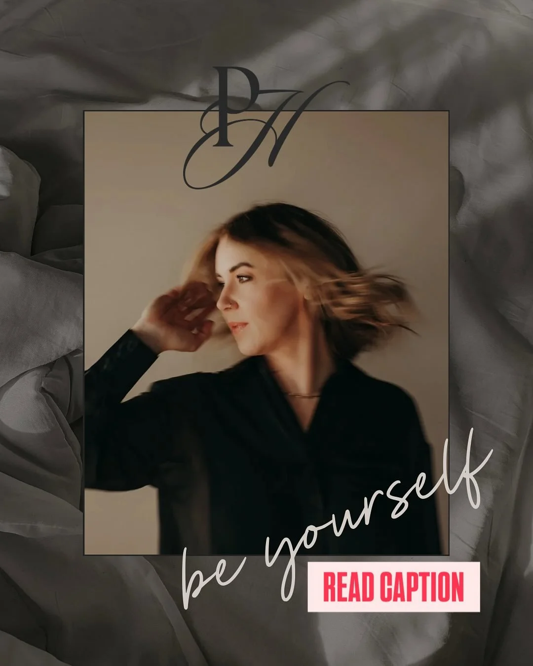 Slide 1: Me, dramatically tossing my hair like a shampoo commercial. 
Reality check: this was absolutely not my natural state. After a few test shots, the (very patient) photographer said, &ldquo;Stop doing that to your face!&rdquo;&hellip; followed 