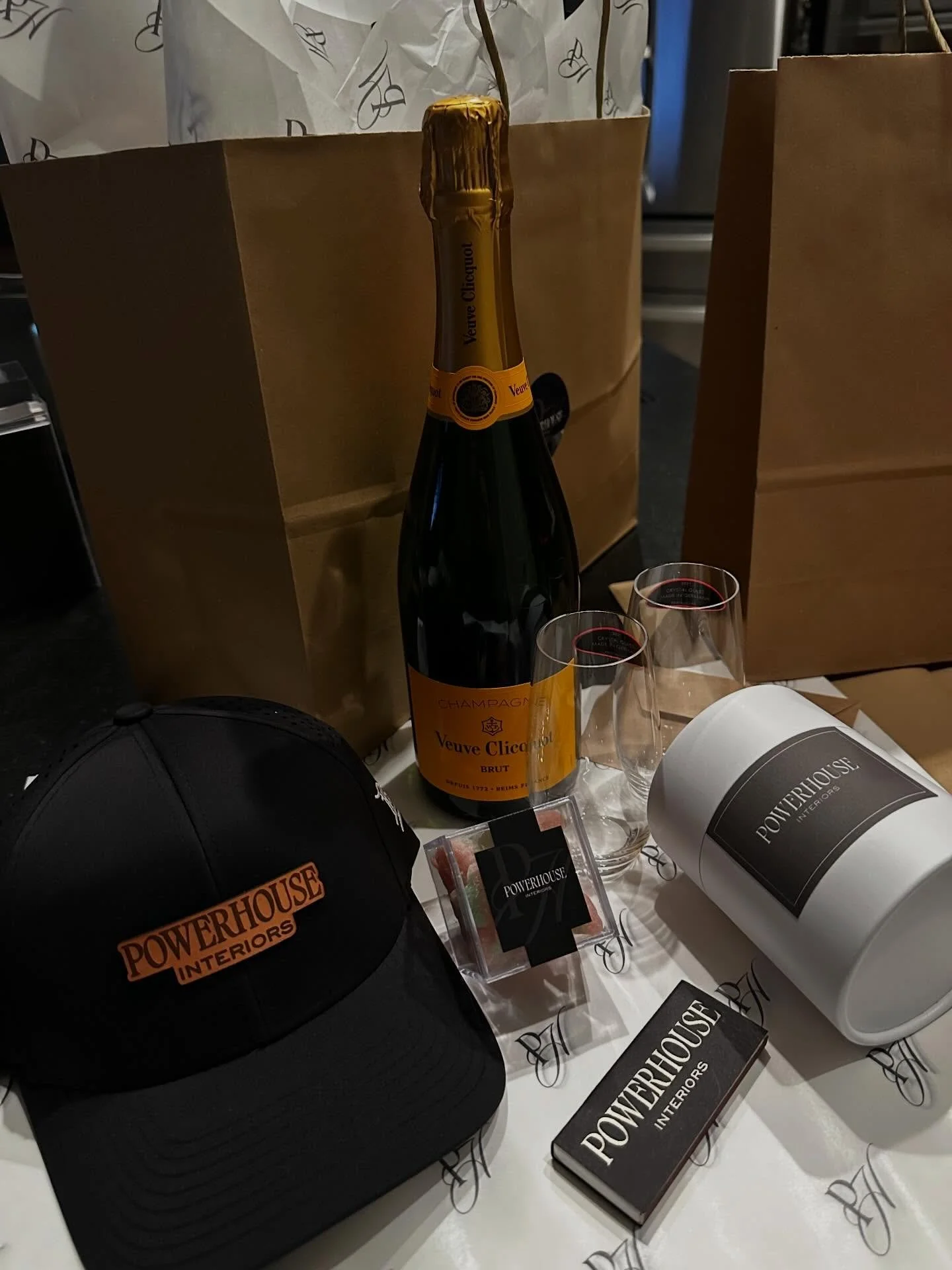 Getting ready to serve up some Powerhouse swag to some of my wonderful clients and industry partners 🥳🫶🏻🥂