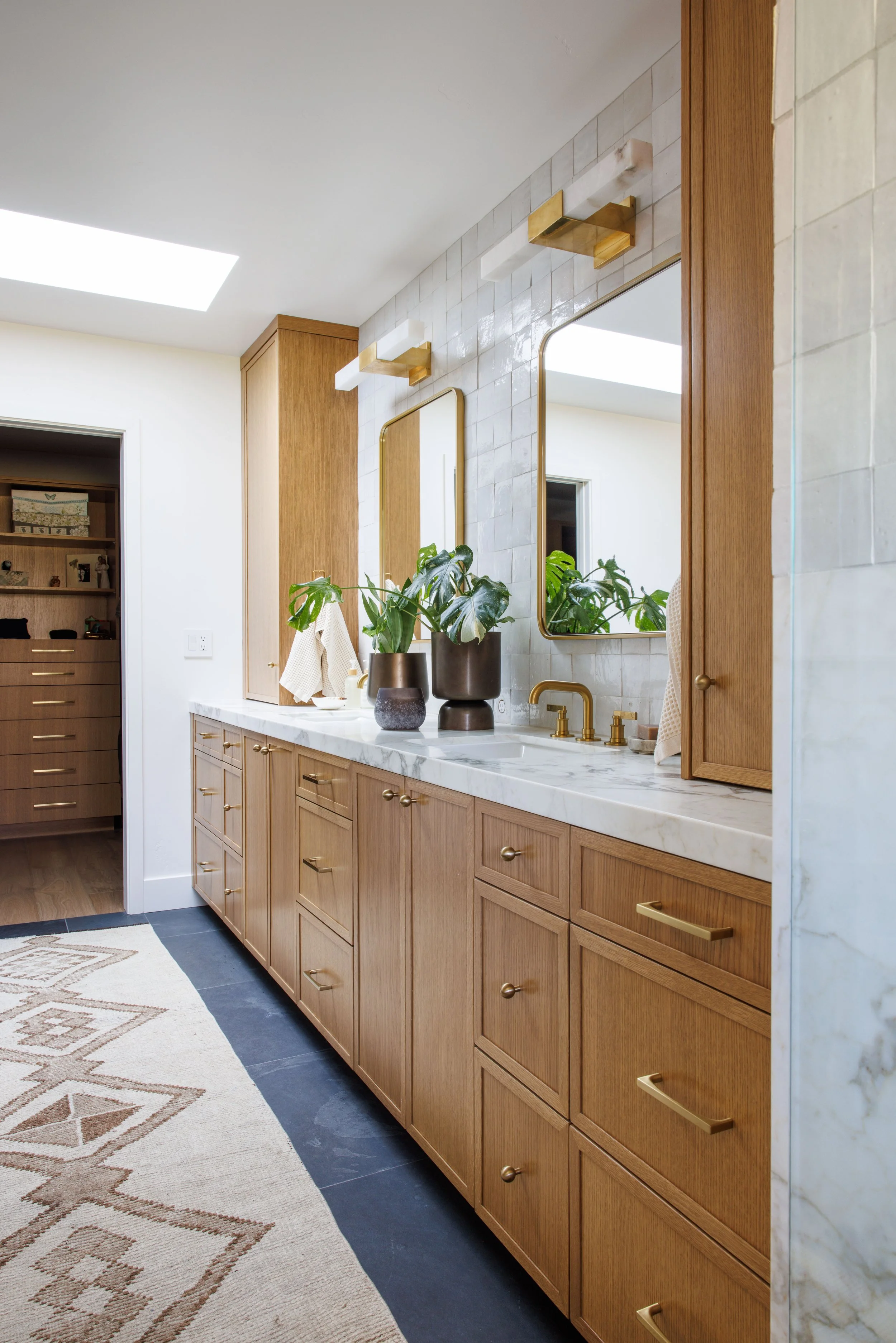 Full custom bathroom remodel in Richardson Springs, CA by Airehart Construction, delivering spa-quality finishes and bespoke tile work across Butte County.