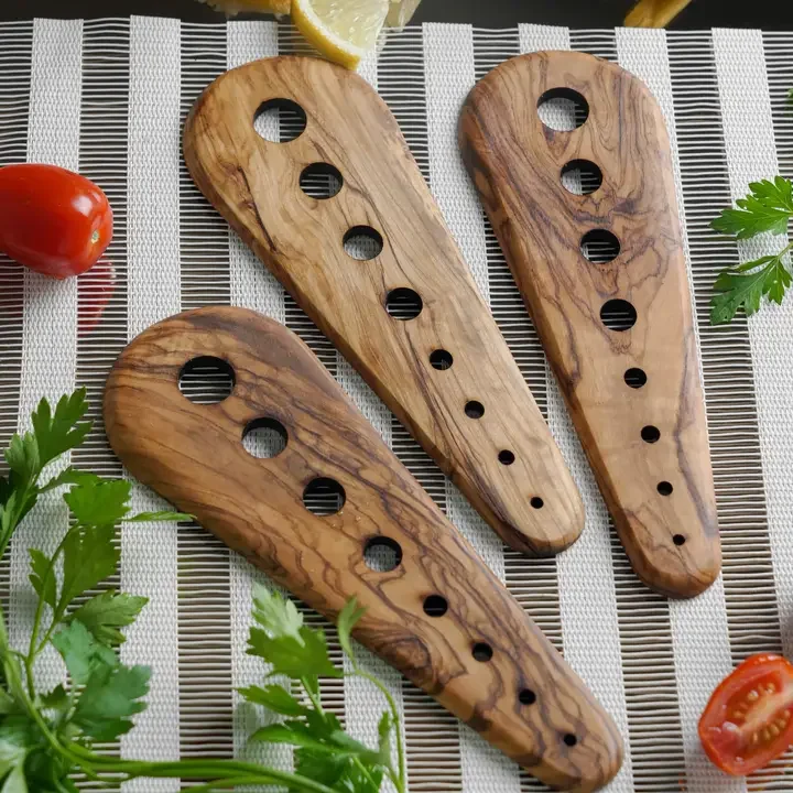Handmade Olive Wood Herb Stripper