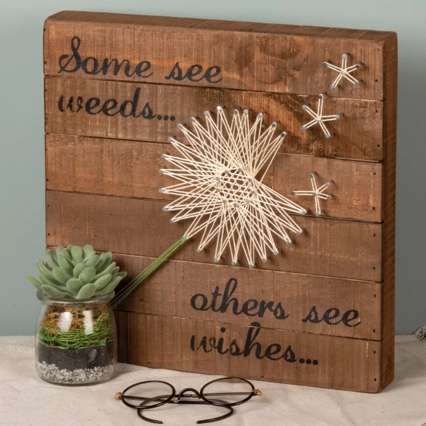 Some see weeds others see wishes
