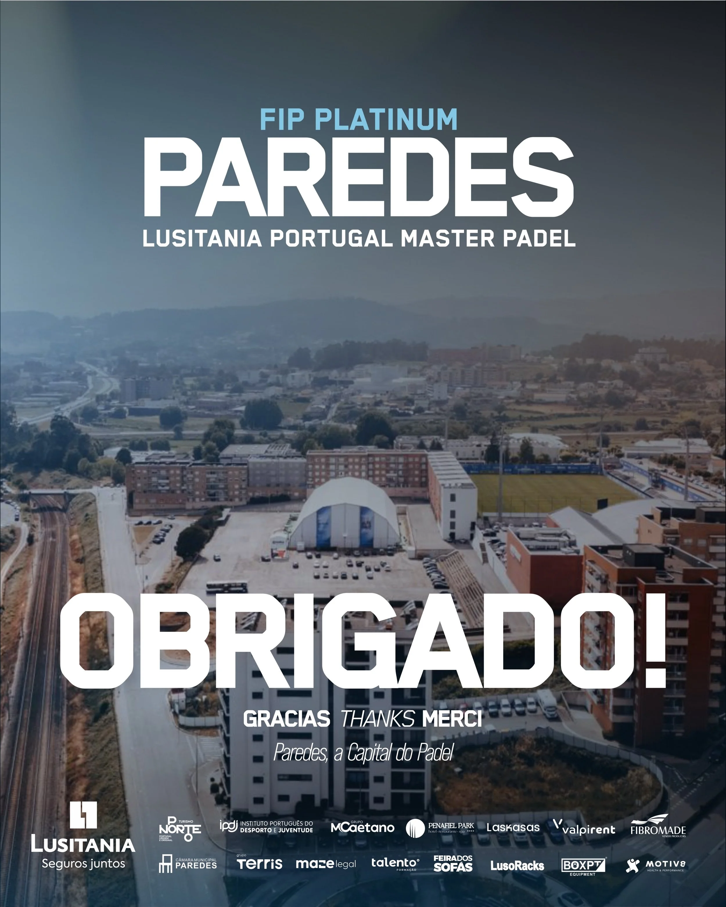 🎾✨ LUSITANIA PORTUGAL MASTER PADEL &ndash; FIP PLATINUM PAREDES | OBRIGADO! ✨🎾

O primeiro FIP Platinum realizado em Portugal foi muito mais do que um torneio. Foi uma celebra&ccedil;&atilde;o do padel, da paix&atilde;o pelo desporto e do trabalho 