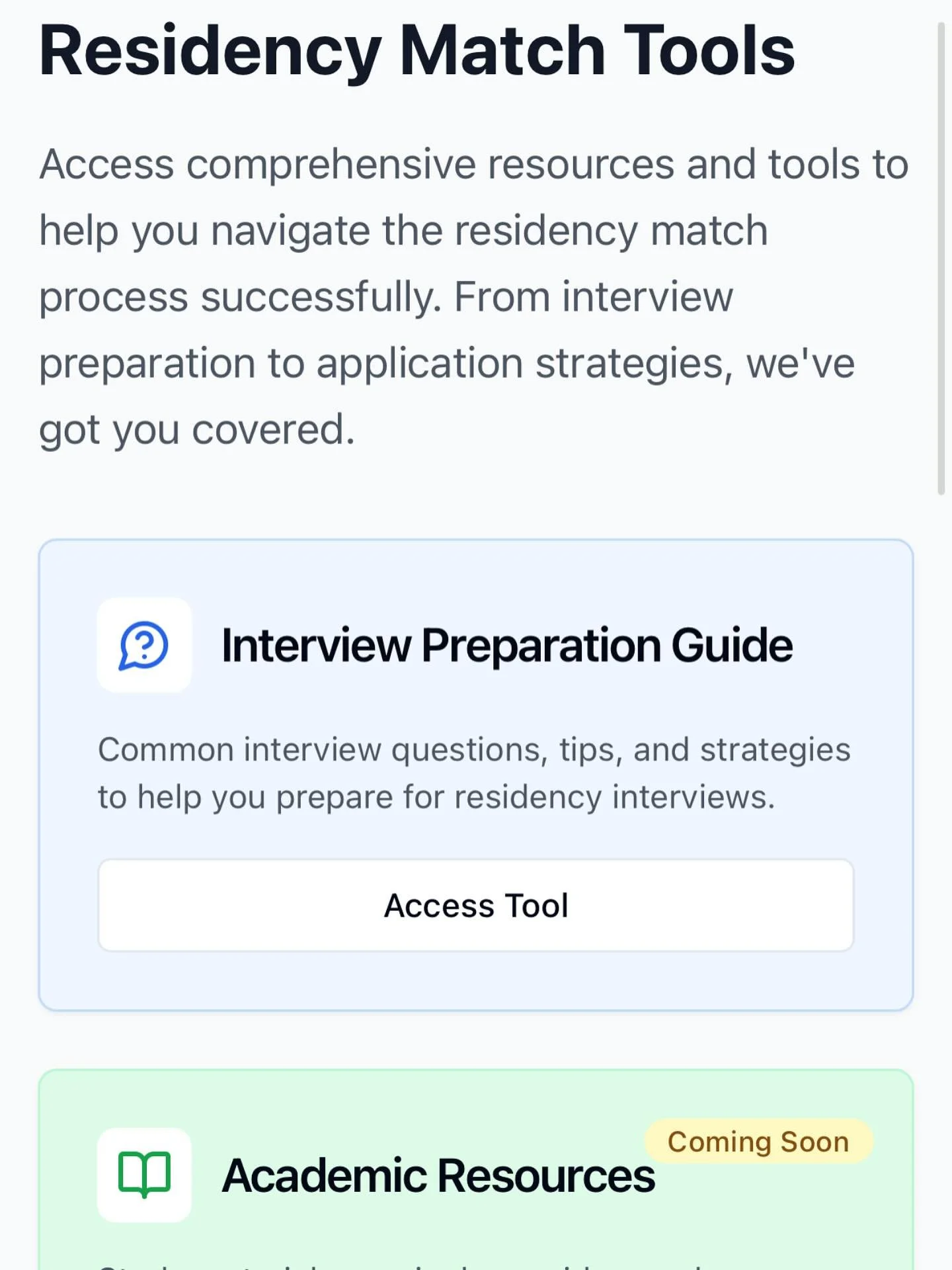Match season is tough, but you don&rsquo;t have to navigate it alone. Our tools guide you every step of the way&mdash;from prep to acceptance. 💡🎯 #MatchDay #ResiTrack