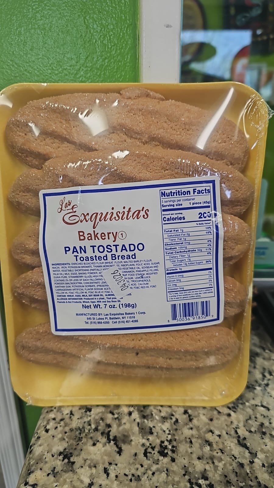 Pan tostado dulce