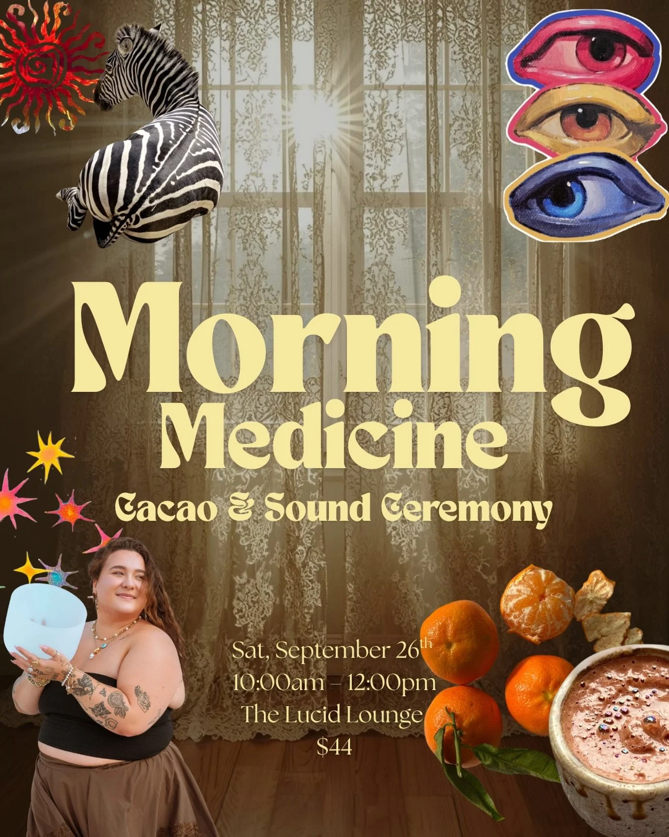 Morning medicine ☀️🍊☕️

This Saturday, we&rsquo;re gathering for a slow morning of ceremonial cacao, sound, and intentional connection at The Lucid Lounge.

We&rsquo;ll begin with cacao to soften into the body and open the heart, then settle into an