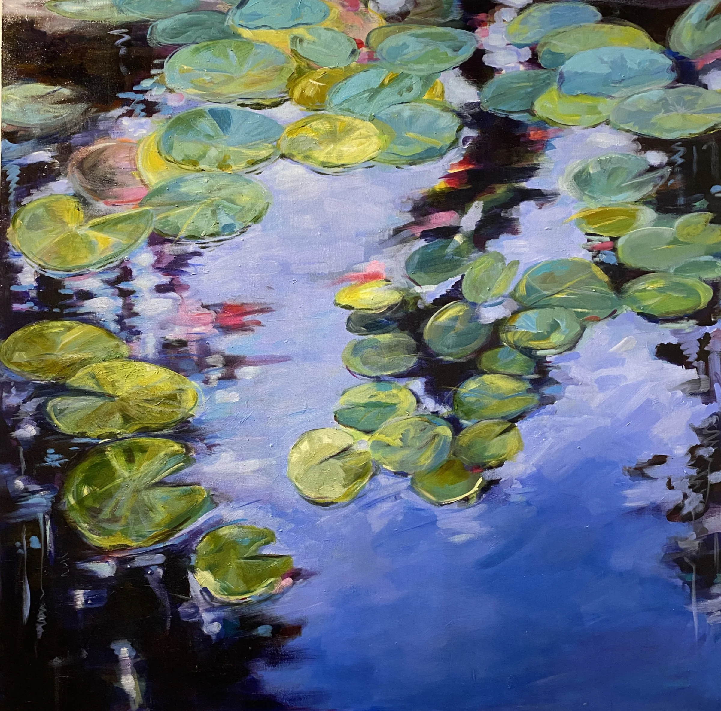 Giverny Dreaming      36" x 36"   