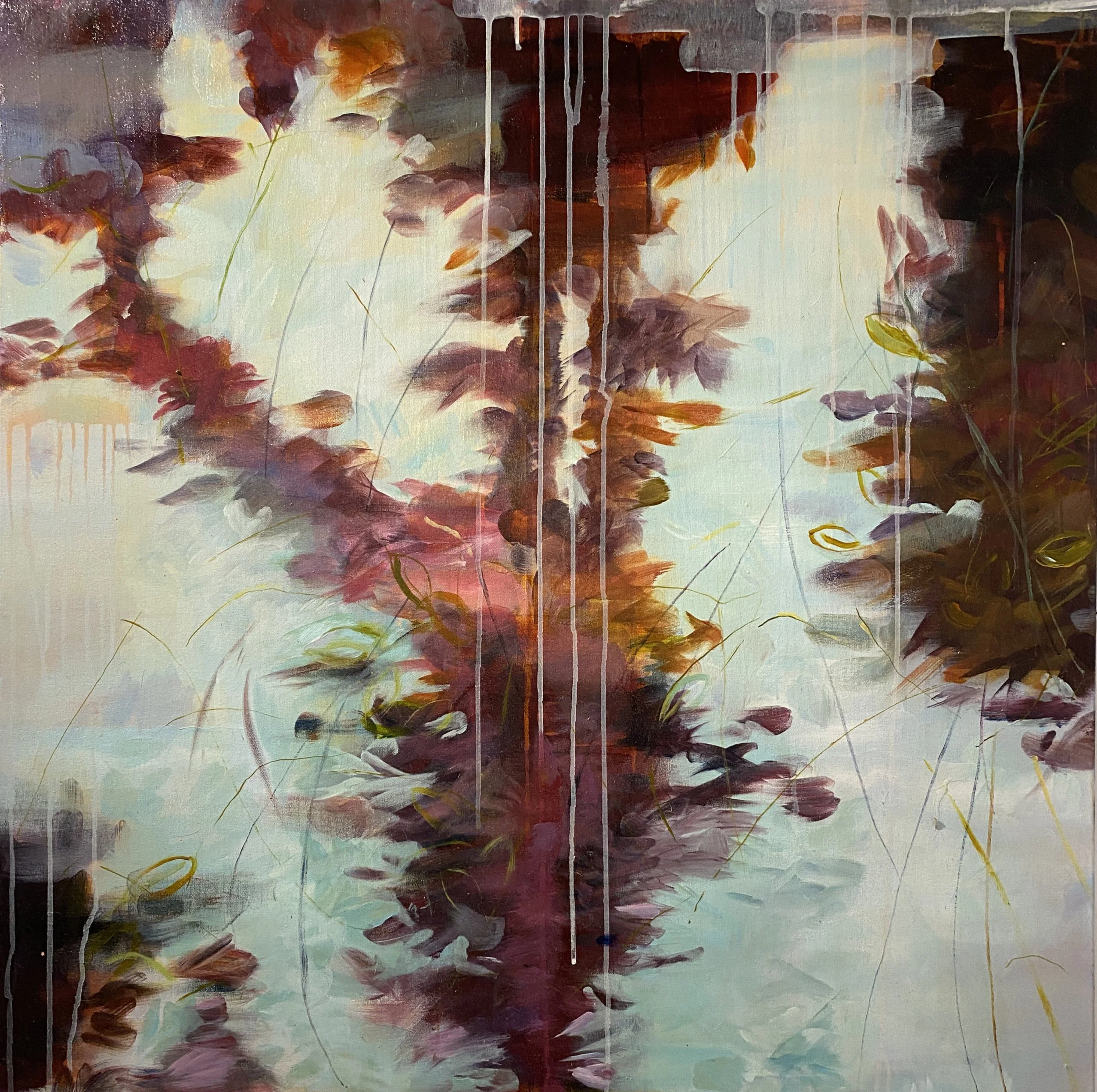 Pond life      36" x 36" 