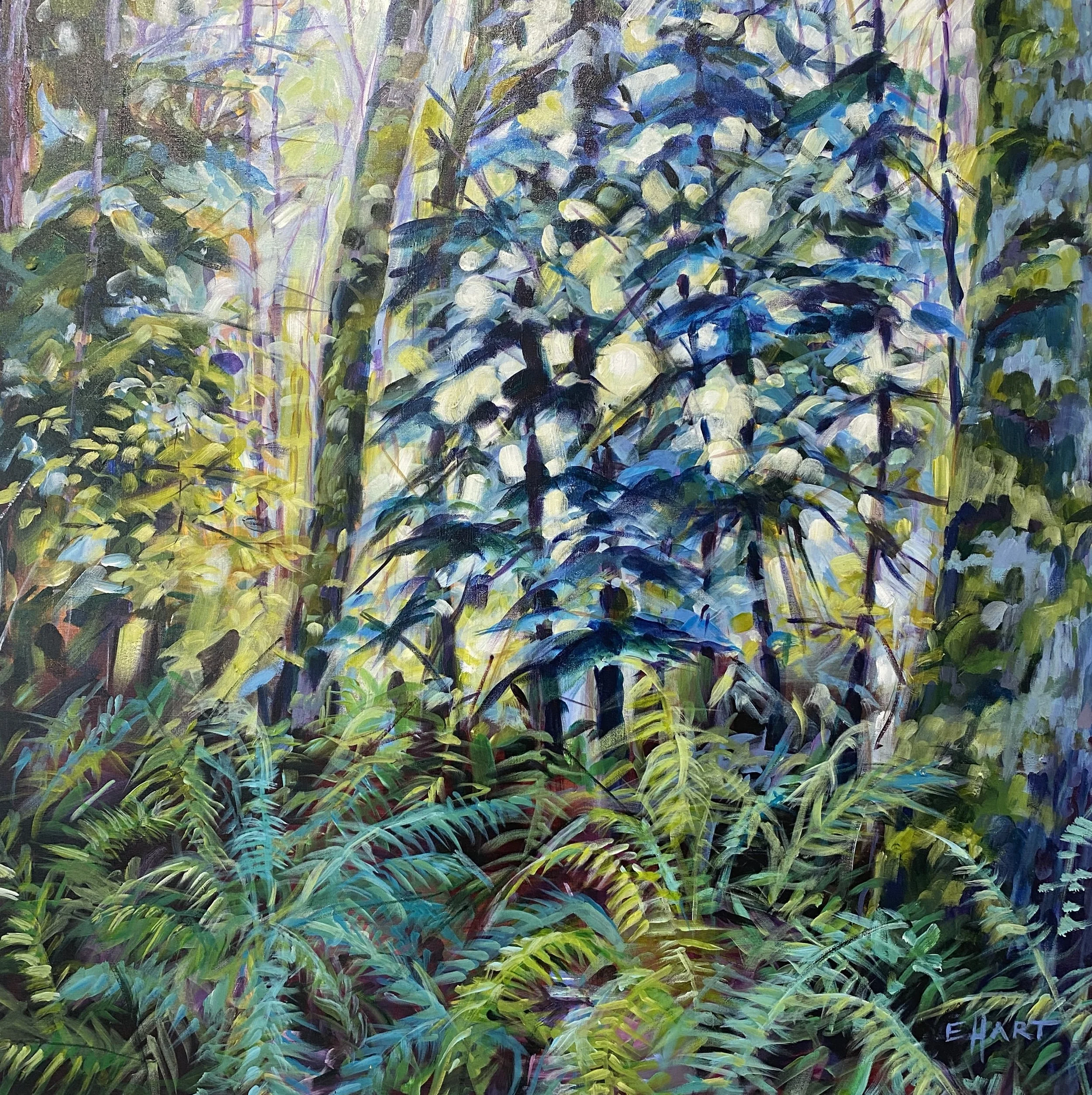 Forest Song       acrylic on canvas        36"x36"        $1800. 