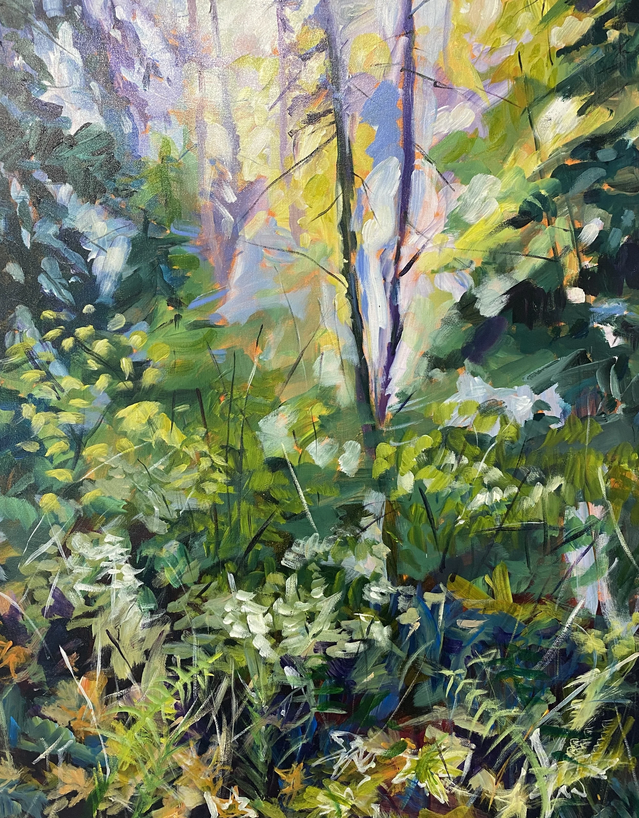 Forest Poem      acrylic on canvas      24" x 30"      $1400.    