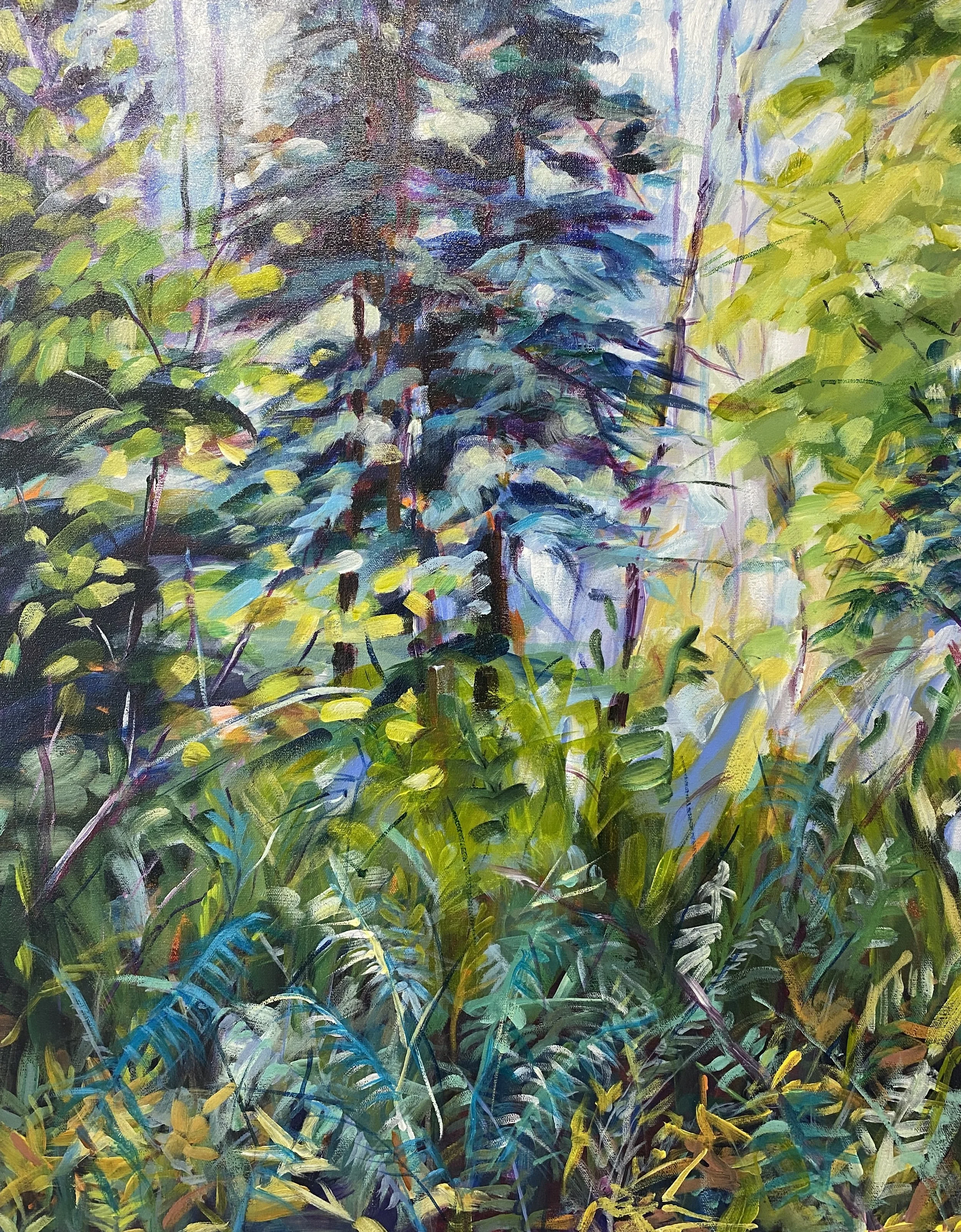 Forest Portrait      acrylic on canvas      22" x 28"      $1375.    