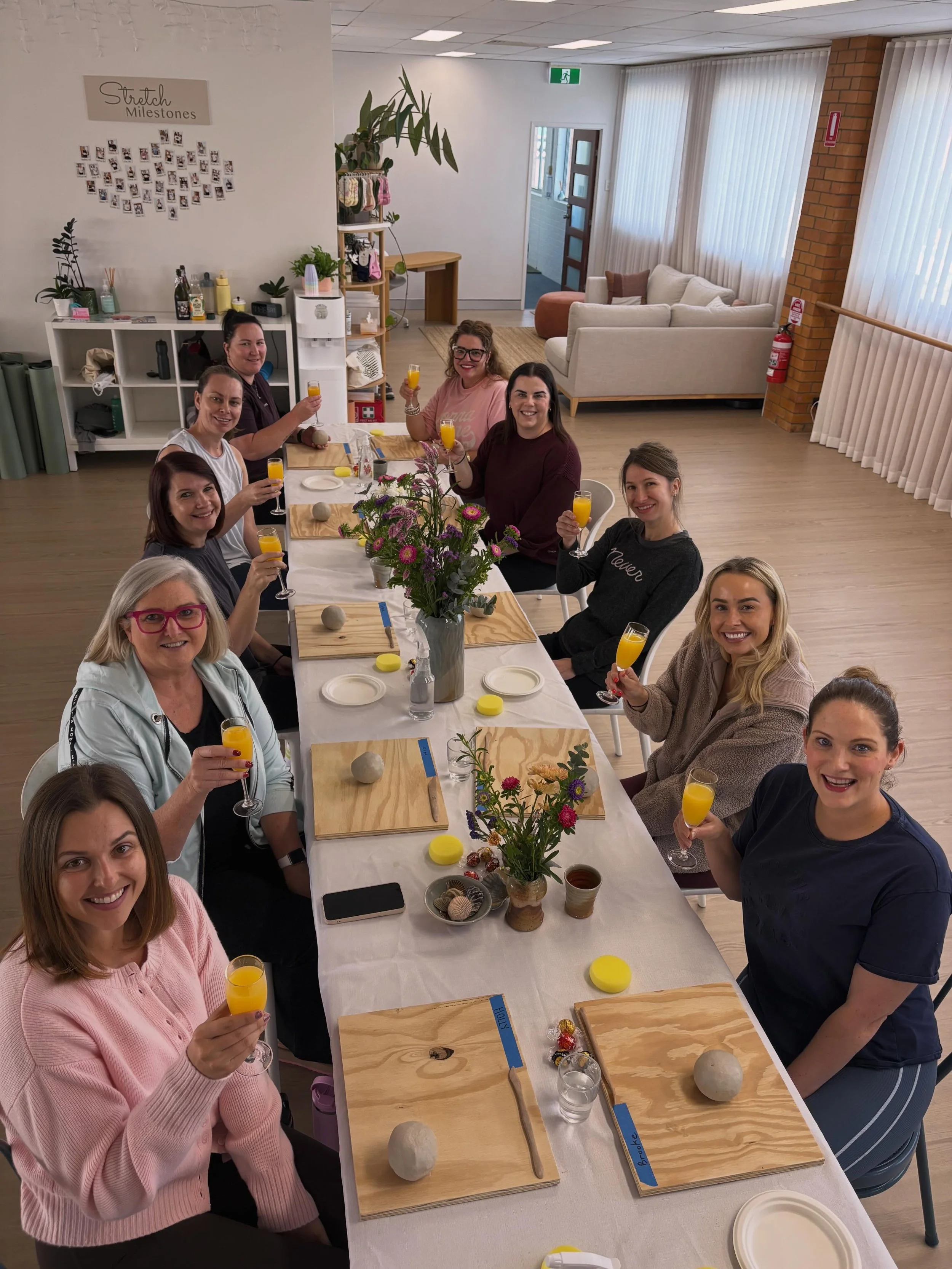 Still riding high from this restorative morning with Legacy Ceramics. 

Such a beautiful way to celebrate Mother&rsquo;s Day with our Stretch Collective - movement, connection, and clay all in one special morning. 

Cannot wait to see our handmade pi