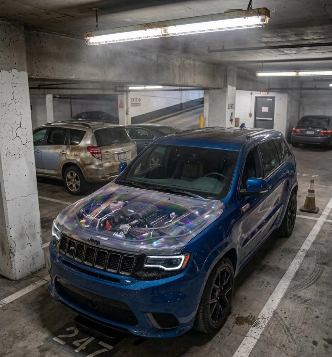 11-23 Jeep Grand Cherokee Srt Clear Hood