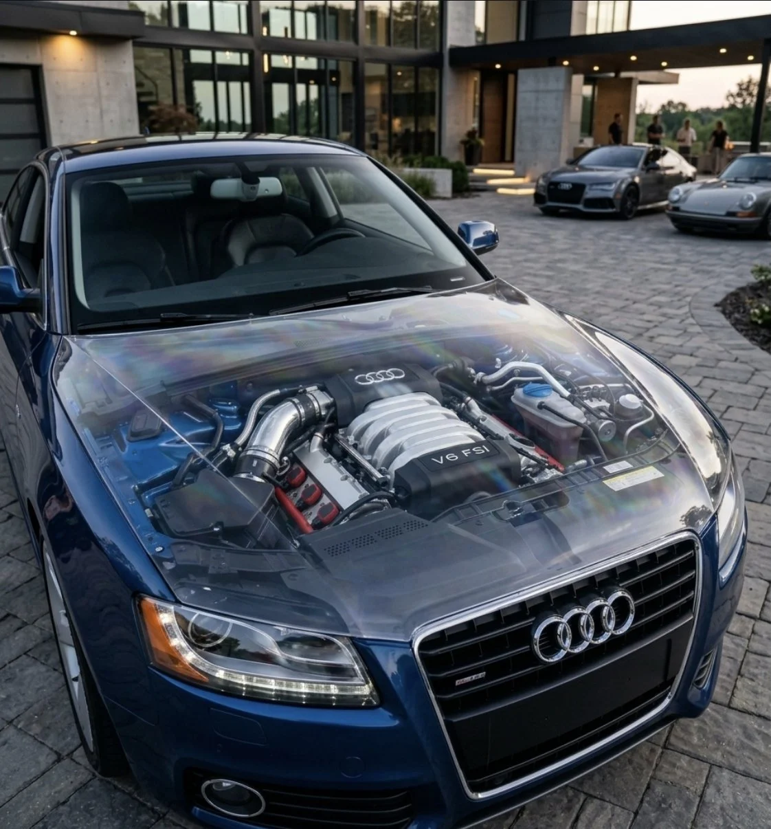 08-12 Audi A5 Clear Hood