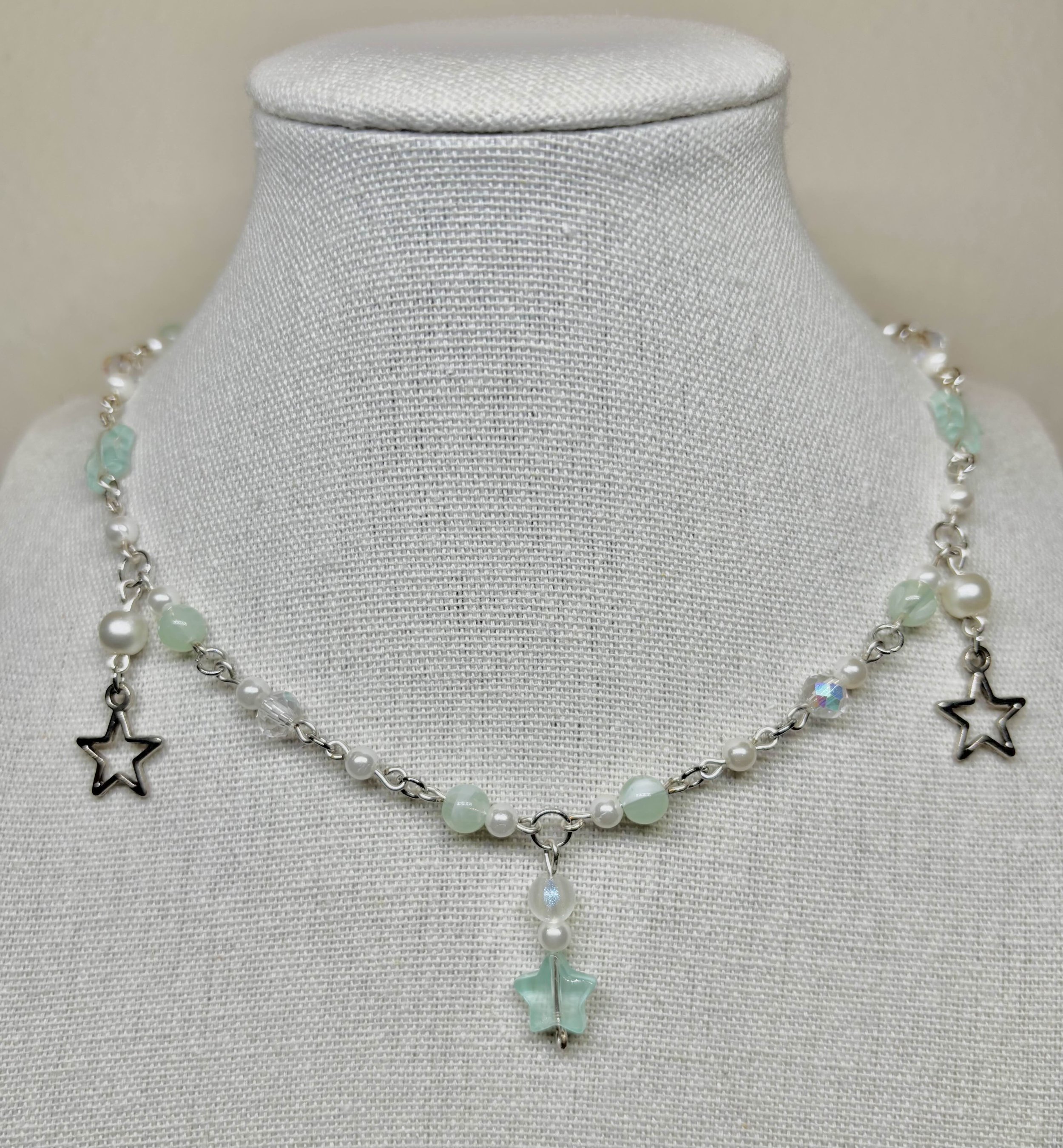 green star necklace