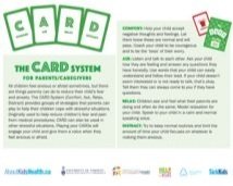 An informational infographic about the CARDD system for managing cards, including a diagram and explanatory text.