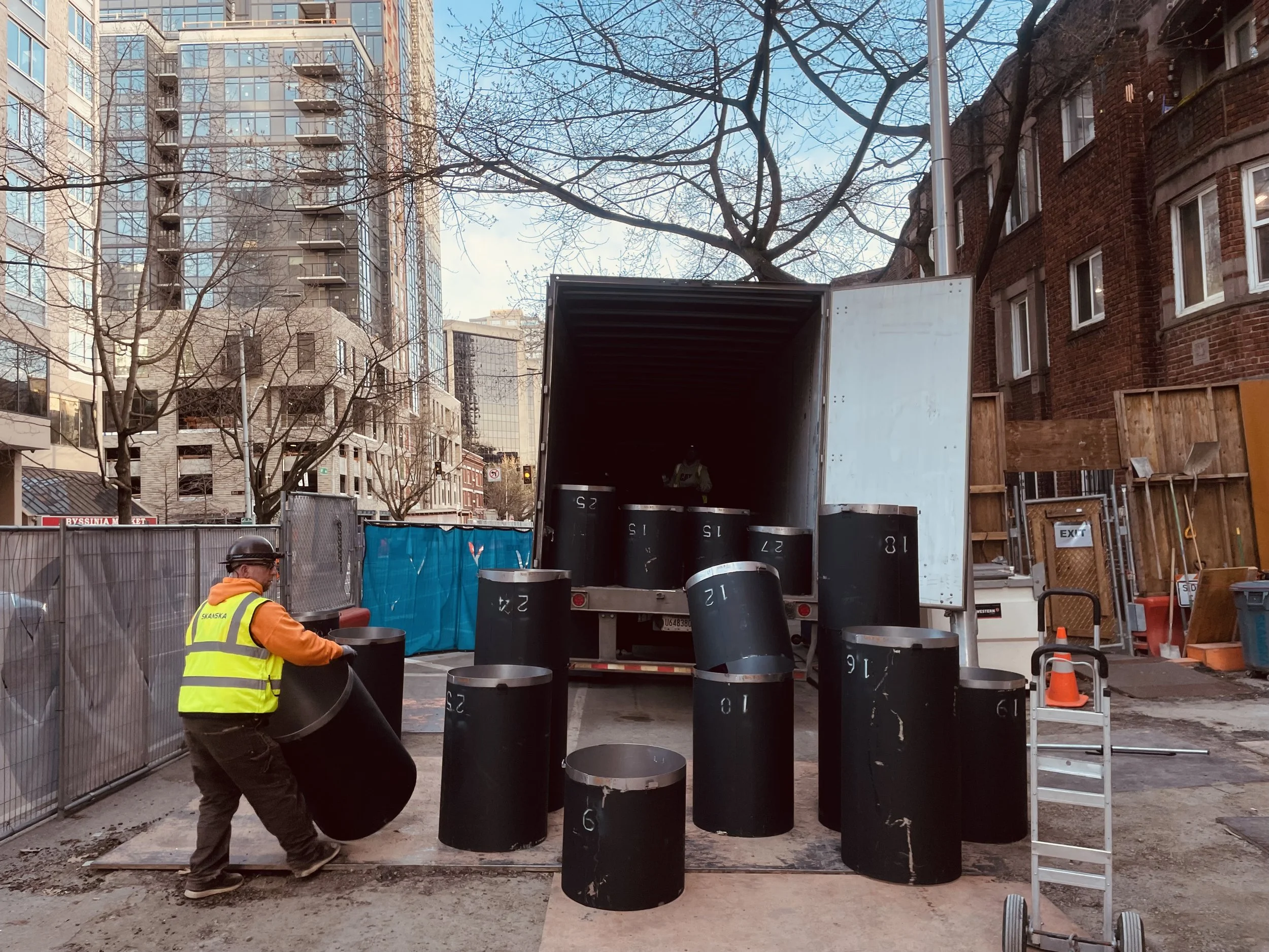 Getting Chutes out to get them installed.